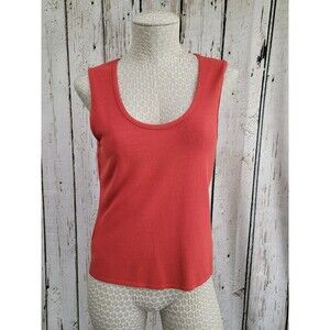 Anne Claire 46 (XL)‎ Burnt Red Cami Tank Top Basic Under Shirt Layering EUC